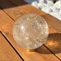 Bergkristall Kugel mit Rutil