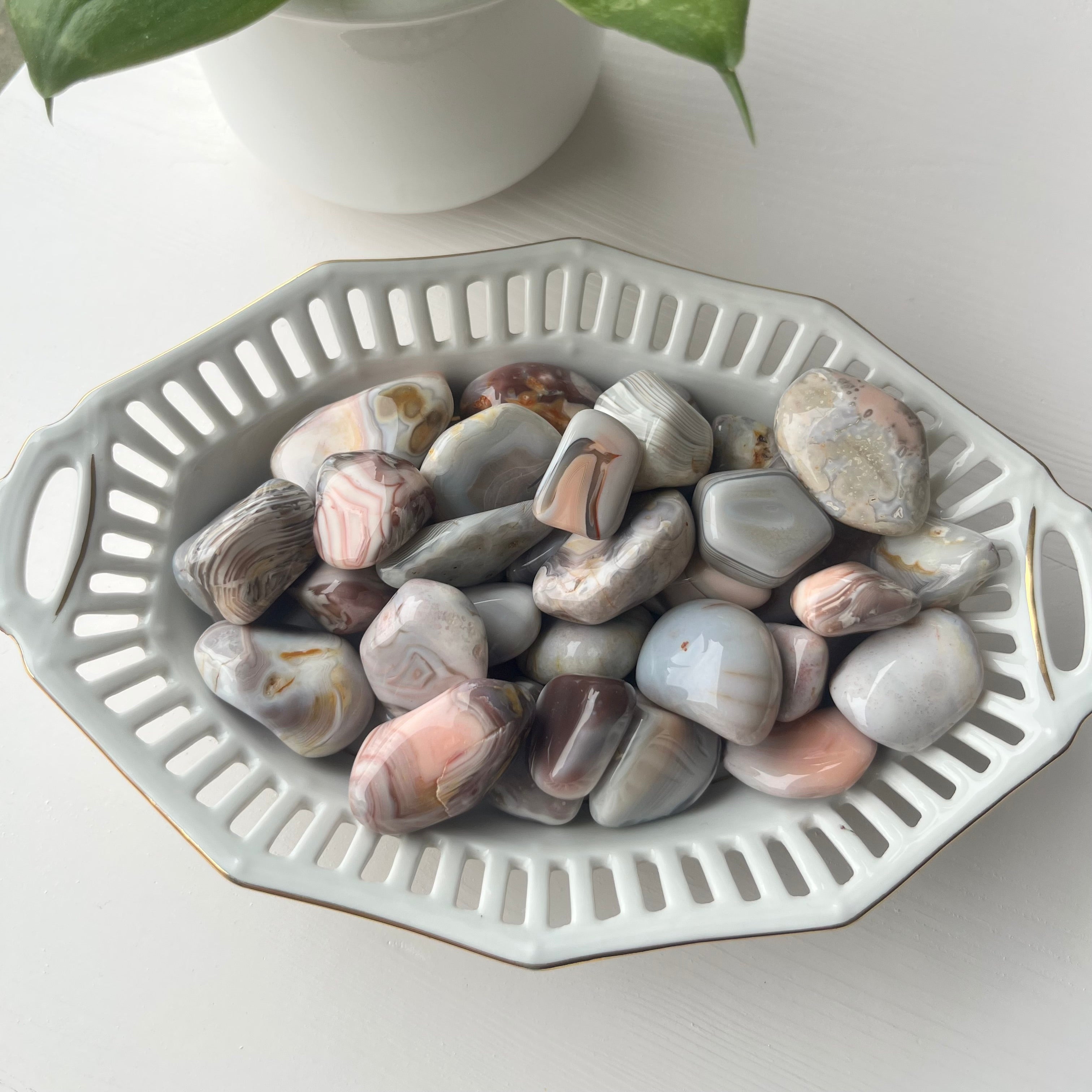 Botswana Achat Trommelstein